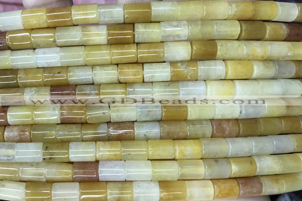 TUBE48 15 inches 6*8mm tube pink aventurine gemstone beads