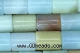 TUBE49 15 inches 6*8mm tube amazonite gemstone beads