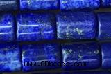 TUBE59 15 inches 6*8mm tube dyed lapis lazuli gemstone beads