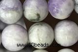 TURQ02 15 inches 6mm round purple howlite turquoise beads