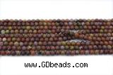 AGAT236 15 inches 4mm round Portuguese agate gemstone beads