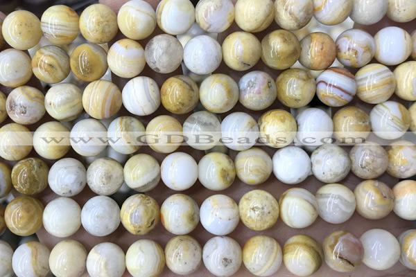 AGAT251 15 inches 8mm Indonesia crazy agate beads