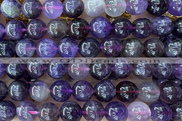 AMET09 15 inches 10mm round amethyst gemstone beads