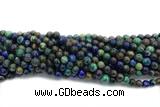 AZUR02 15 inches 6mm round azurite gemstone beads