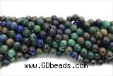 AZUR04 15 inches 10mm round azurite gemstone beads