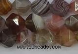 CAA1008 15.5 inches 8mm faceted nuggets botswana agate beads