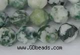 CAA1022 15.5 inches 10mm faceted nuggets tree agate beads