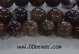 CAA1037 15.5 inches 8mm round dragon veins agate beads wholesale