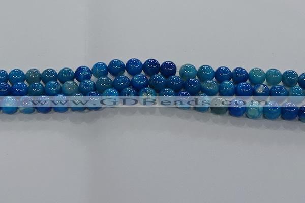 CAA1058 15.5 inches 10mm round dragon veins agate beads wholesale