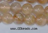 CAA1073 15.5 inches 10mm round sakura agate gemstone beads