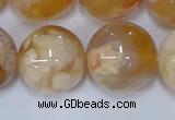 CAA1076 15.5 inches 16mm round sakura agate gemstone beads