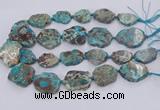 CAA1160 15.5 inches 20*25mm - 35*45mm freeform ocean agate beads