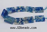 CAA1165 15.5 inches 30*40mm rectangle sakura agate gemstone beads