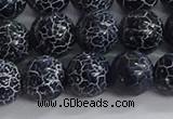 CAA1212 15.5 inches 10mm round frosted agate beads wholesale