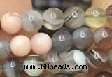 CAA1250 15.5 inches 4mm round Botswana agate beads wholesale