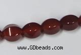 CAA147 15.5 inches 10*12mm star fruit shape red agate gemstone beads