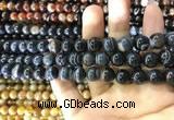 CAA1544 15.5 inches 8mm round banded agate beads wholesale