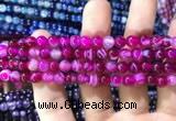 CAA1561 15.5 inches 6mm round banded agate beads wholesale