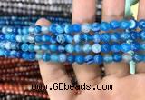 CAA1573 15.5 inches 6mm round banded agate beads wholesale