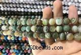 CAA1586 15.5 inches 8mm round banded agate beads wholesale