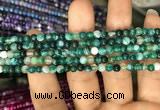 CAA1596 15.5 inches 4mm round banded agate beads wholesale