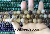 CAA1615 15.5 inches 6mm round banded agate beads wholesale