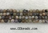 CAA1812 15.5 inches 8mm round banded agate gemstone beads