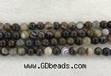 CAA1823 15.5 inches 10mm round banded agate gemstone beads