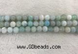 CAA1843 15.5 inches 10mm round banded agate gemstone beads