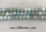 CAA1844 15.5 inches 12mm round banded agate gemstone beads