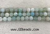 CAA1845 15.5 inches 14mm round banded agate gemstone beads