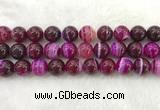 CAA1886 15.5 inches 16mm round banded agate gemstone beads