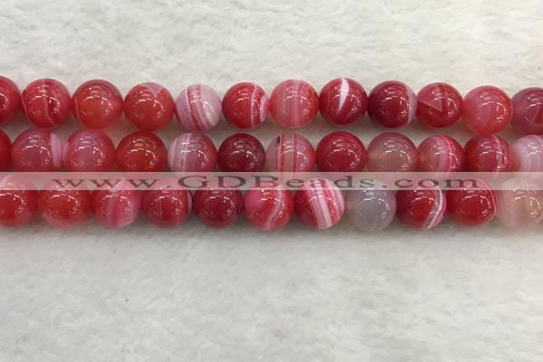 CAA1895 15.5 inches 14mm round banded agate gemstone beads