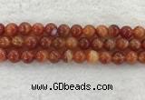 CAA1905 15.5 inches 14mm round banded agate gemstone beads