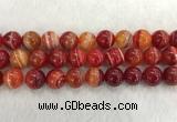 CAA1916 15.5 inches 16mm round banded agate gemstone beads