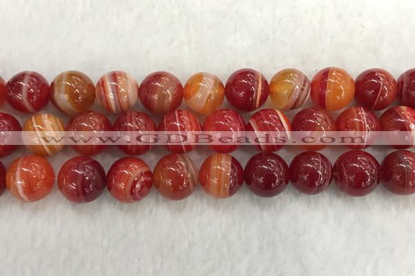 CAA1916 15.5 inches 16mm round banded agate gemstone beads