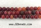 CAA1926 15.5 inches 16mm round banded agate gemstone beads