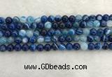 CAA1931 15.5 inches 6mm round banded agate gemstone beads