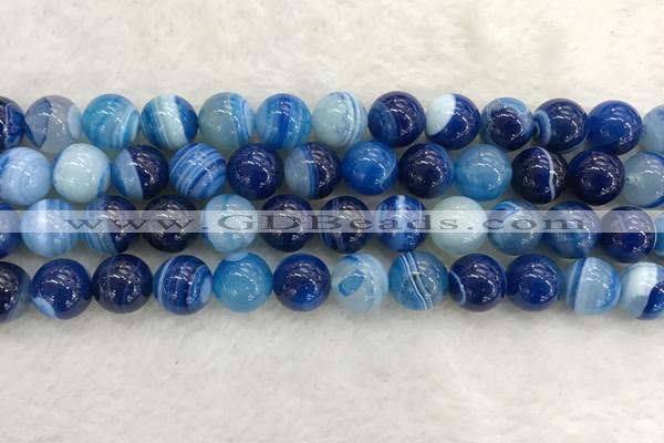 CAA1934 15.5 inches 12mm round banded agate gemstone beads