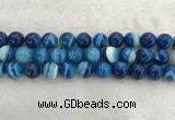 CAA1935 15.5 inches 14mm round banded agate gemstone beads