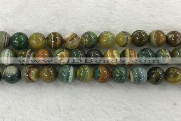 CAA1966 15.5 inches 16mm round banded agate gemstone beads