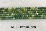 CAA1970 15.5 inches 4mm round banded agate gemstone beads