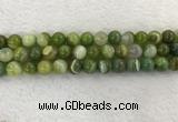 CAA1974 15.5 inches 12mm round banded agate gemstone beads