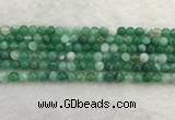 CAA2001 15.5 inches 6mm round banded agate gemstone beads