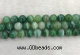 CAA2005 15.5 inches 14mm round banded agate gemstone beads