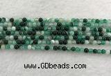 CAA2010 15.5 inches 4mm round banded agate gemstone beads