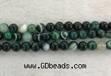 CAA2014 15.5 inches 12mm round banded agate gemstone beads