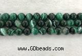 CAA2015 15.5 inches 14mm round banded agate gemstone beads