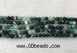 CAA2021 15.5 inches 6mm round banded agate gemstone beads