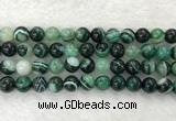 CAA2025 15.5 inches 14mm round banded agate gemstone beads